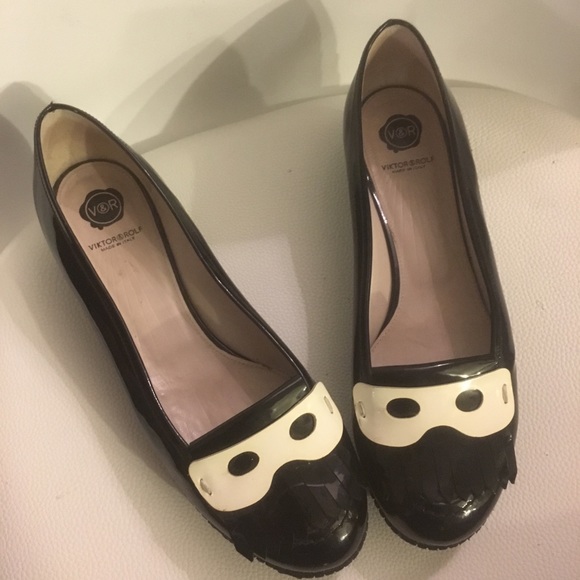 VIKTOR & ROLF couture flatform patent loafers RARE - Picture 1 of 8